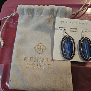 Kendra Scott Blue Featherweight Earrings